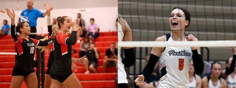 Pleasant and New Lexington volleyball will meet in an OHSAA volleyball state semifinal on Saturday, Nov. 8, 2025.