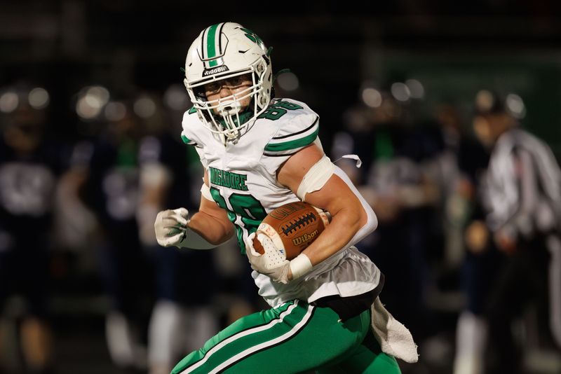 Mogadore running back Dylan Benedum breaks free for a touchdown against McDonald during the Division VII regional championship game Friday, Nov. 21, 2025 in Nordonia, OH.