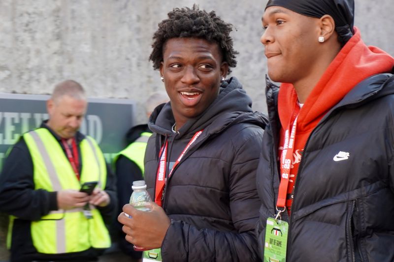 The OHSAA started to reconsider the issue of NIL when it was sued over the lost earnings of Wayne wide receiver Jamier Brown, seen here at a Nov. 22 Ohio State football game.