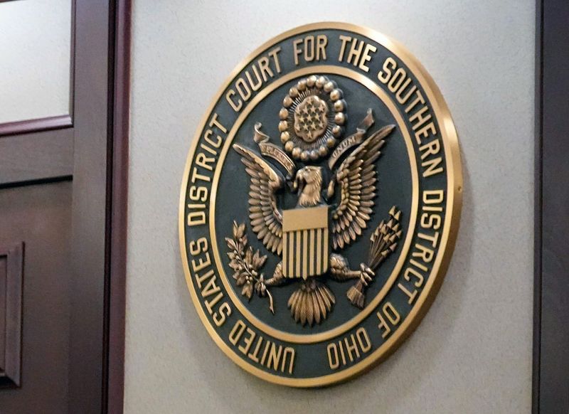United States District Court for the Southern District seal on Wednesday, Jan. 29, 2025 in Columbus, Ohio.