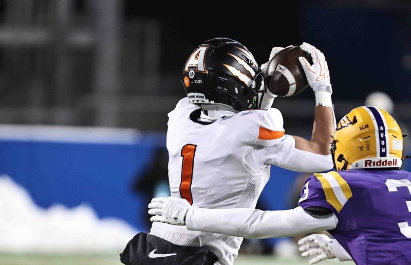 Anderson's Tysin Weaver (1) led the ECC with 1,375 receiving yards and 20 touchdowns.