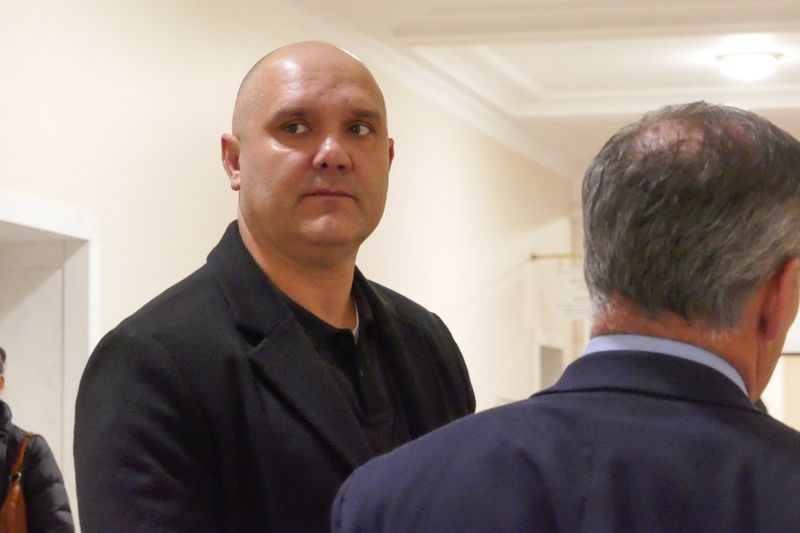 Alexander Tchervinski appears in court on Monday, Dec. 8, 2025. He faces a misdemeanor charge in the downtown Cincinnati brawl that went viral in July.