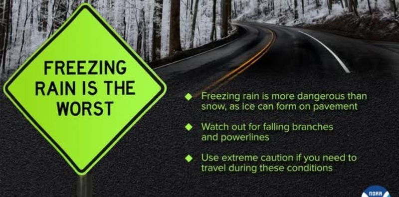 Snow and freezing rain are likely before 11 a.m. today in the Canton area. The National Weather Service forecast says rain will follow as temperatures rise to a high near 44.