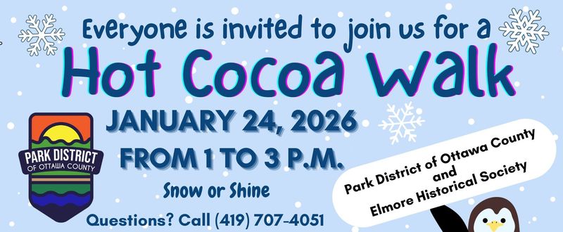 Elmore's Hot Cocoa Walk will be Jan. 24, 2026.