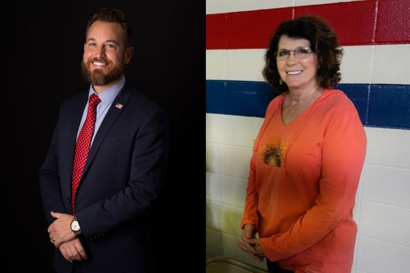 Michael Ryan, left, was endorsed by the Butler County Republican Party for commissioner over longtime incumbent Cindy Carpenter.