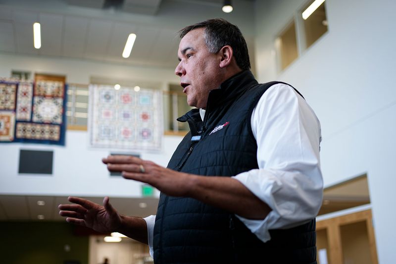 Columus Mayor Andrew Ginther discusses current issues like ICE activity and the Tepe murder investigation during an interview at the Fran Ryan Center on Jan. 9, 2026.