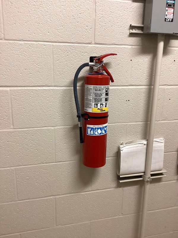 Akron fire inspectors cited Sam Salem Community Learning Center in July for three fire code violations, including failure to properly tag a fire extinguisher.