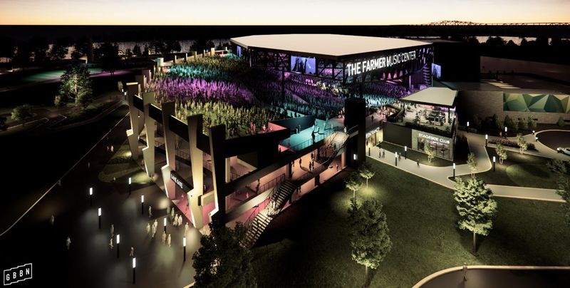 Artist's rendering of the future Farmer Music Center off of Interstate 275 and Kellogg Avenue in Cincinnati