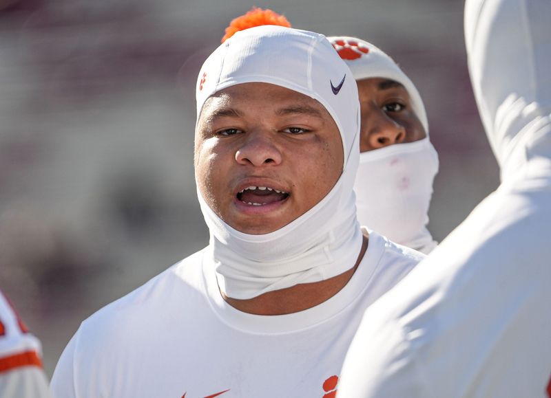 Clemson defensive lineman Peter Woods (11) before the game Saturday, November 29, 2025.