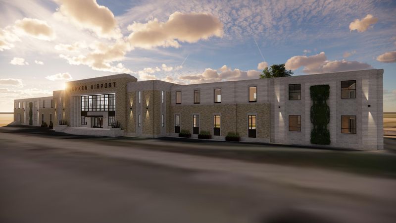 Renovation of the Lunken Airport terminal is underway, with a developer transforming the space into a hotel with a restaurant and bar by the end of 2027.