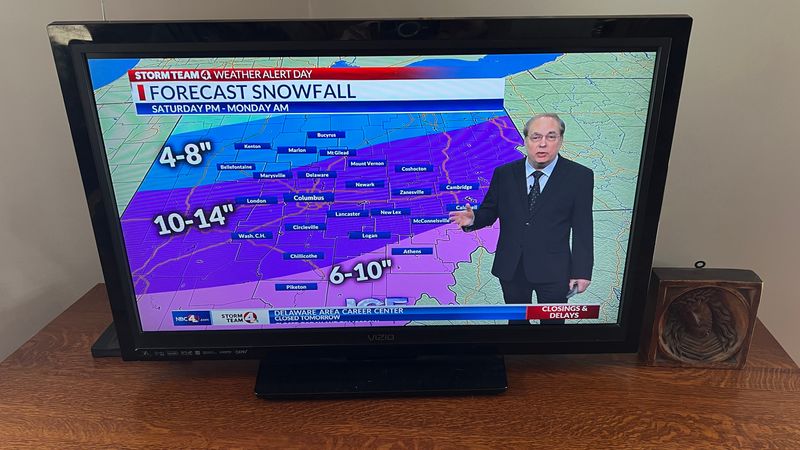Ben Gelber, longtime Emmy‑winning meteorologist for WCMH NBC4, delivers a forecast update as part of Columbus’ Storm Team 4.