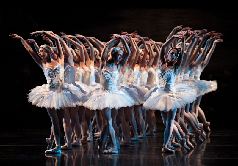 Members of the corps de ballet rarely receive individual recognition. But in a ballet like “Swan Lake,” which Cincinnati Ballet performs Feb. 13-21, they provide enormous dramatic and visual impact. This is a scene from Cincinnati Ballet’s 2009 production of “Swan Lake,” which brought together the corps of Cincinnati Ballet with that of BalletMet (Columbus).