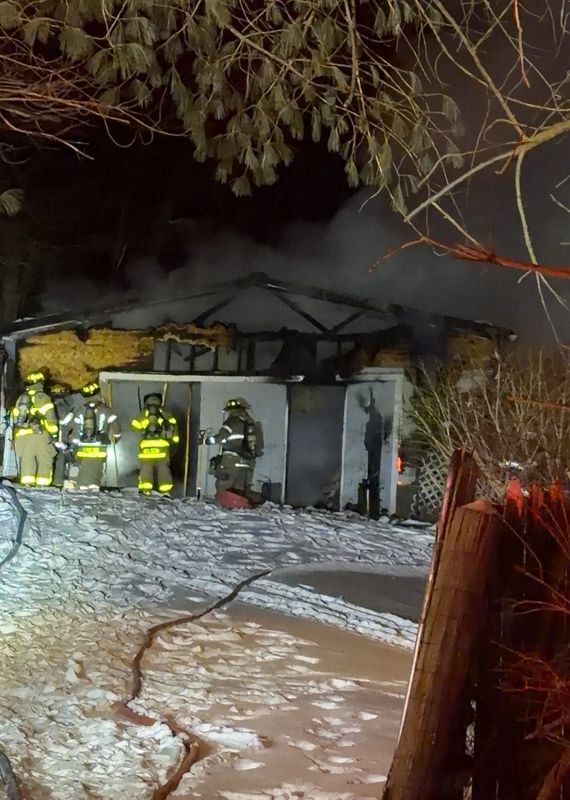 Firefighters from the Corning, Shawnee, Crooksville, New Lexington, and Roseville fire departments responded to a house fire early Feb. 1. No injuries were reported, but the house was a total loss.