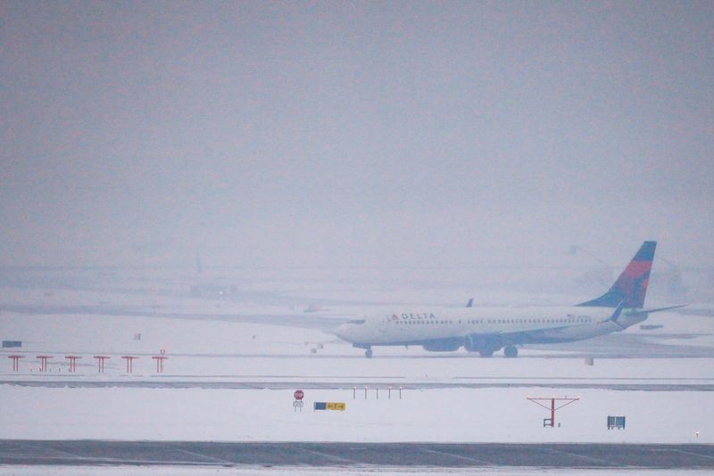 A Delta Airlines flight taxis to take off at Cincinnati/Northern Kentucky International Airport in Hebron, Ky., on Tuesday, Feb. 3, 2026.