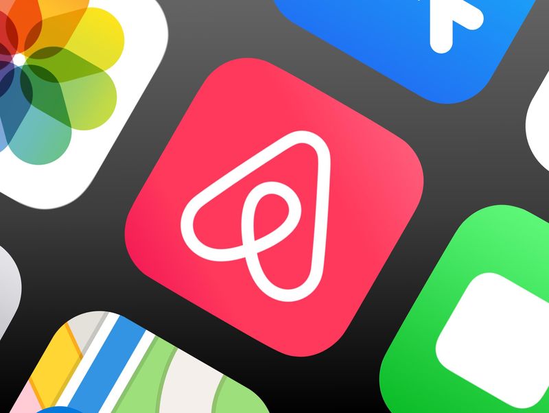 An artist's rendering of the AirBNB mobile app.