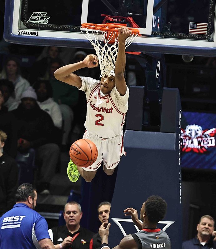 Lakota West's Joshua Tyson (2) dunks during their 58-53 win over Princeton at Cintas Center Feb. 6.