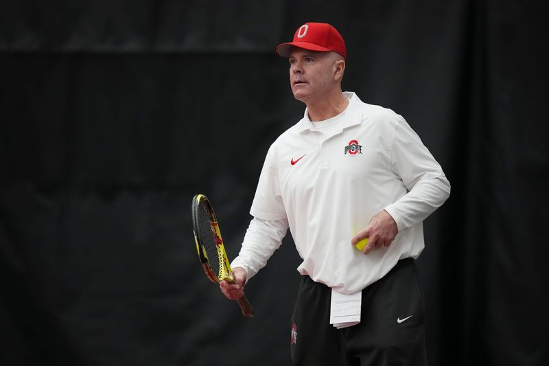 Coach Ty Tucker will lead the Ohio State men's tennis team into the NCAA tournament this weekend.