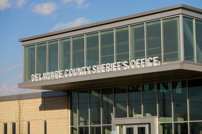 Delaware County Sheriff's Office in Delaware, Ohio on Feb. 18, 2026.