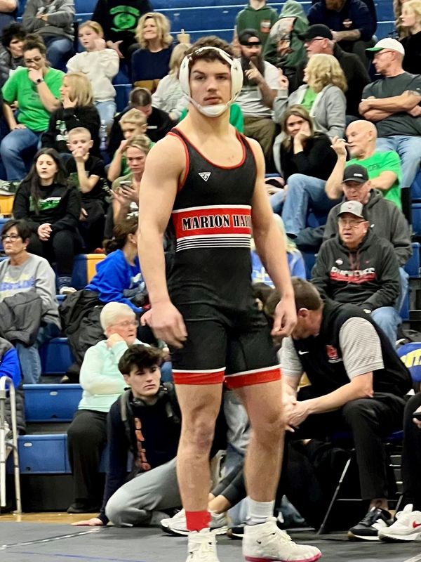 Marion Harding's Kile Sentieri won the 175-pound championship at the Mid Ohio Athletic Conference Wrestling Tournament Feb. 21, 2026, at Ontario. The senior is gearing up for his final postseason run.