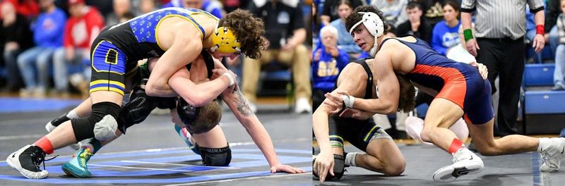 Ontario's Aiden Ohl and Galion's Gradey Harding won their fourth straight MOAC championships and achieved some career milestones along the way.