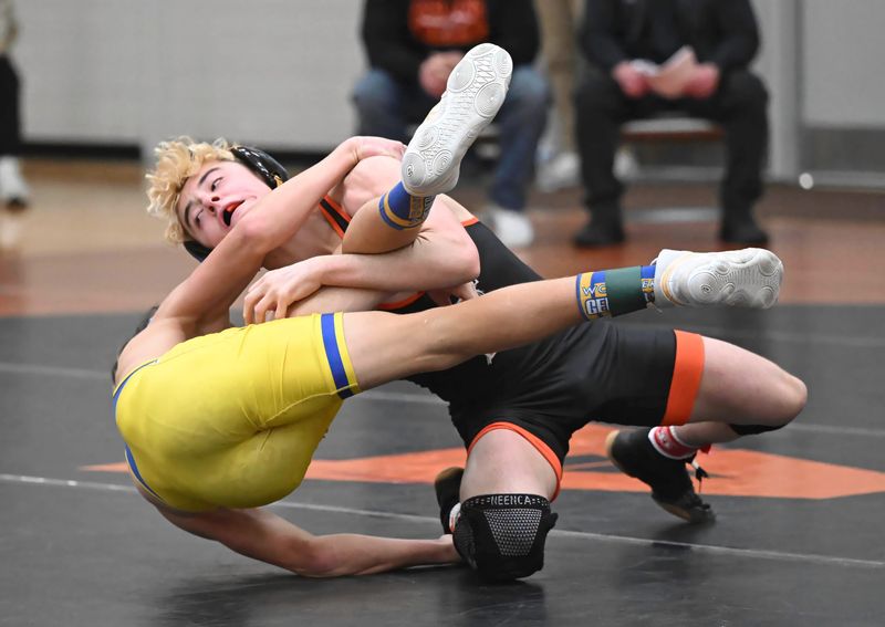 The Ashland Arrows won the 2026 Ohio Cardinal Conference wrestling tournament team championship on Saturday.