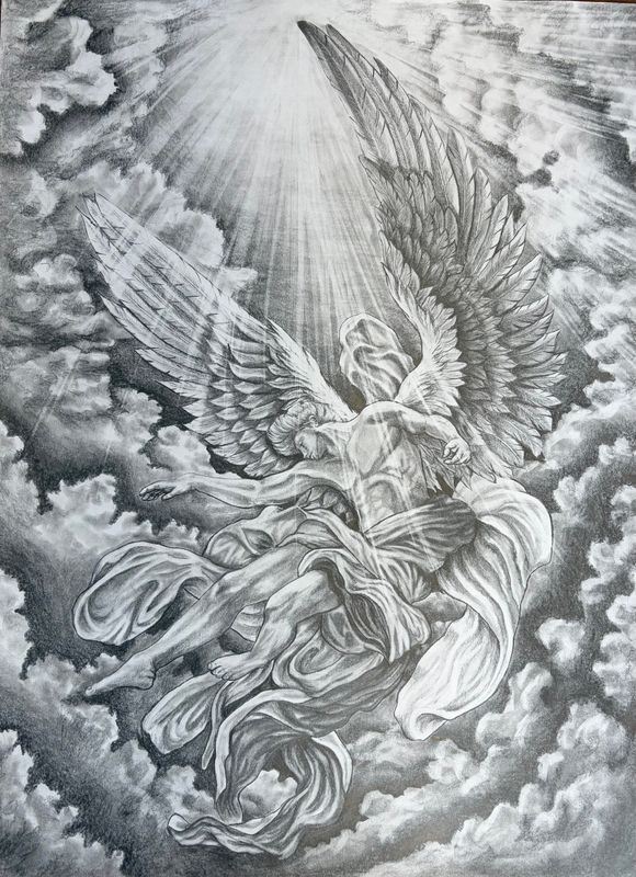 "Angel" by Coshocton High School freshman Dorian Dorantes will be on display during A Playground of Talent exhibit at the Johnson-Humrickhouse Museum. The exhibit, which showcases art by local youth, runs March 16 to April 19.