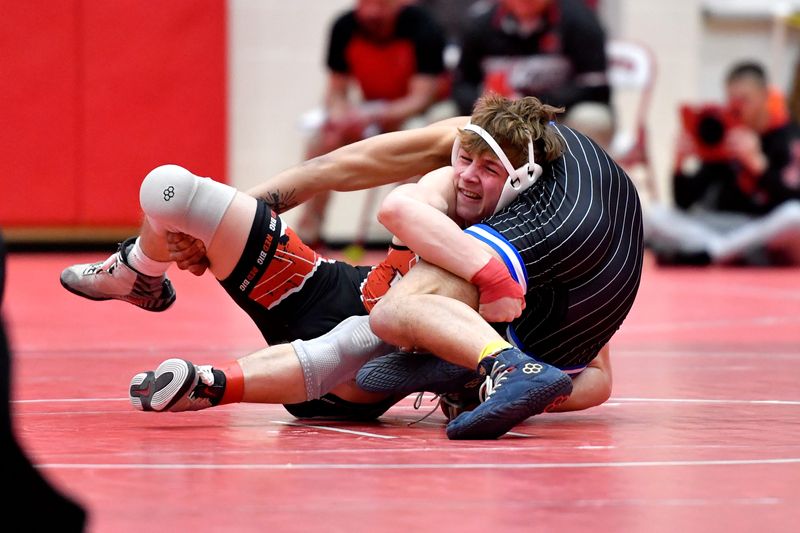Plymouth's Ben Trimmer won a Division III sectional championship on Saturday at Plymouth High School.