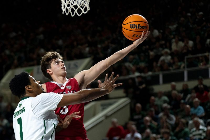 Miami RedHawks guard Luke Skaljac against Ohio