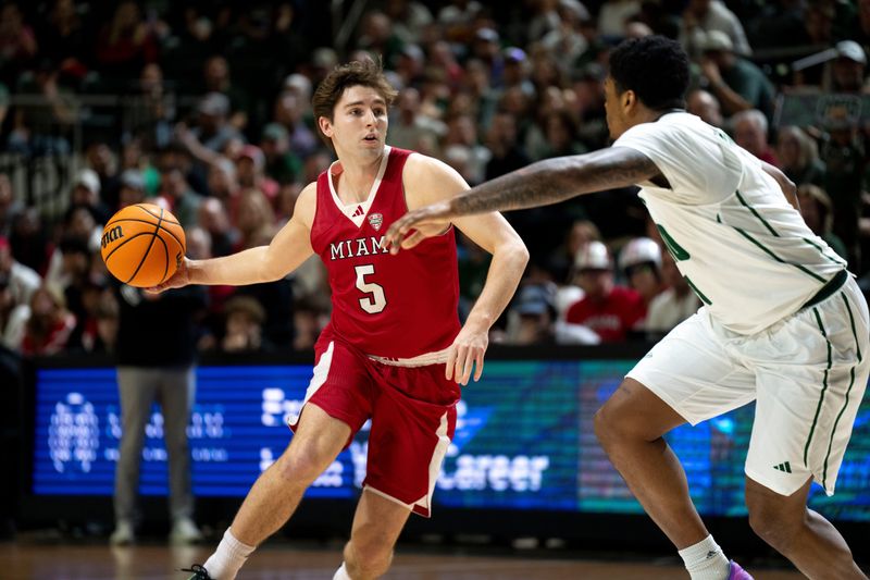 Miami RedHawks guard Peter Suder against Ohio