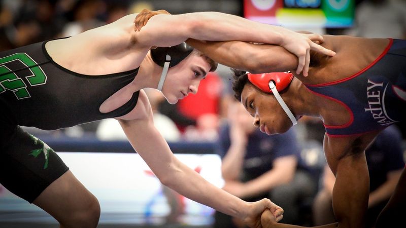 Clear Fork's Caleb Snyder competed in the Division II district wrestling tournament on Saturday, March 7, 2026 at Norwalk High School.