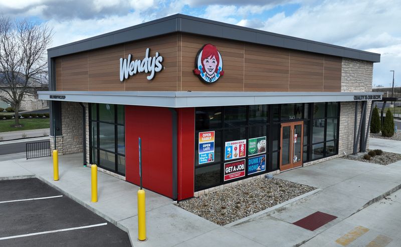 The new Wendy’s restaurant in Powell, Ohio, a suburb of Columbus. The restaurant chain is headquartered in another Columbus suburb, Dublin.