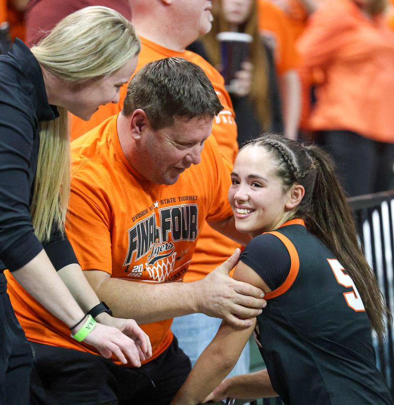 Strasburg-Franklin beat Ottoville by a 44-39 final in a Division VI state semifinal on March 13, 2026 at Wright State University's Nutter Center.