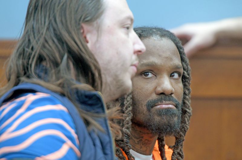 David Wagner confers with his attorney Ben Zushin on Monday morning during Wagner's sentencing hearing in front of Judge Phillip Naumoff.