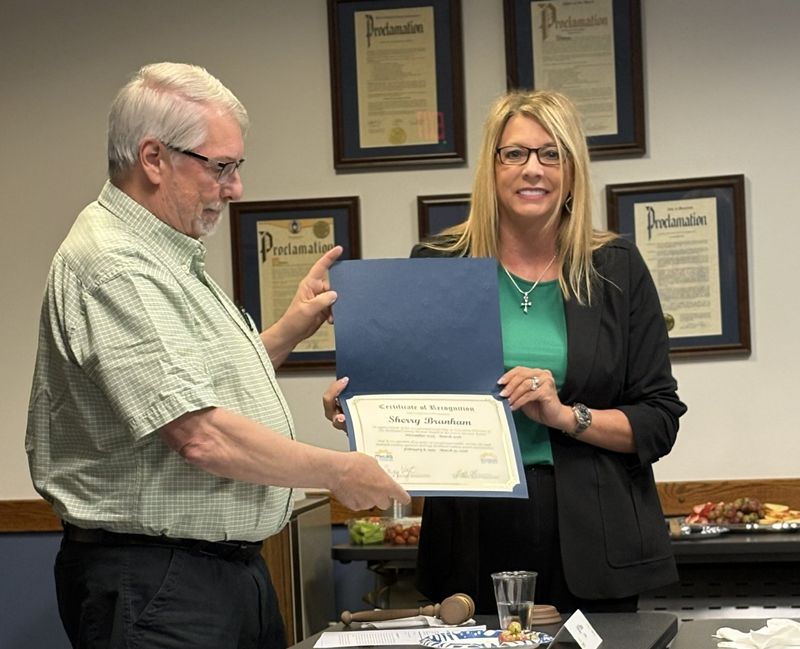 Sherry Branham Fonner was previously honored by the Richland County Board of Mental Health & Recovery Services upon her retirement.