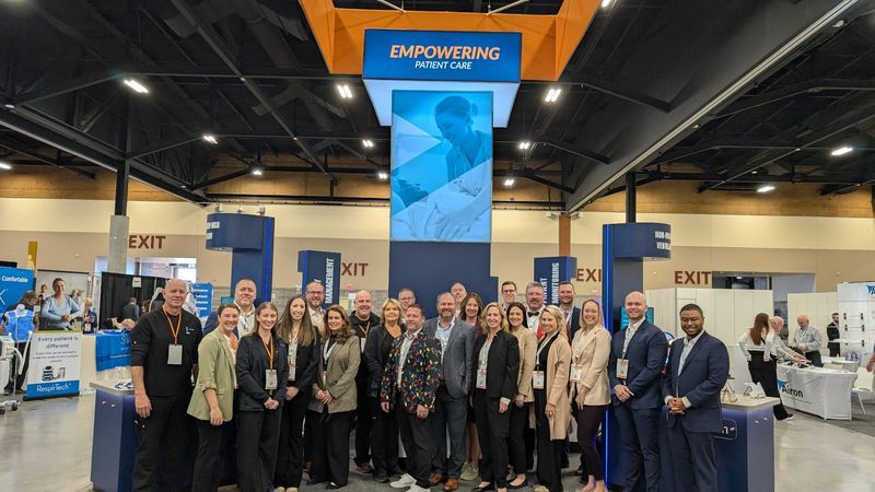Sarnova’s sales and marketing team at the American Association for Respiratory Care conference