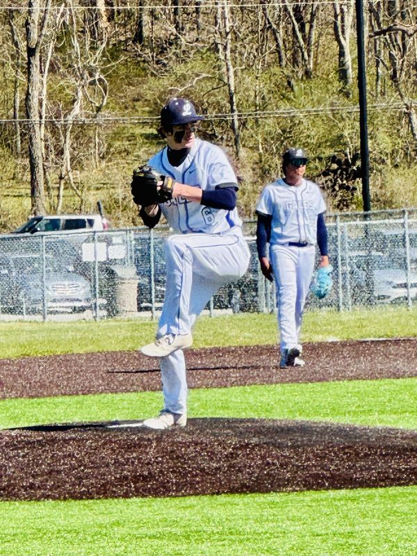Lancaster junior Brody Broeckel fired a two-hit shutout in an 18-0 nonconference win over Licking Heights on March 28.