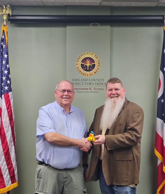 Ashland County Prosecuting Attorney Christopher R. Tunnell announced that the Officer of the Month for March 2026 is Det. Gary Hannan of the Loudonville Police Department.