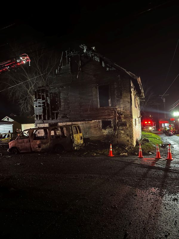 Three people died on April 1 in a house fire at 655 1/2 E. Fifth Ave.