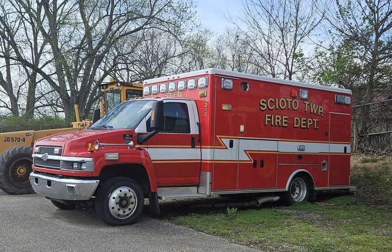 An emergency vehicle for Scioto Township in Ross County is seen here.