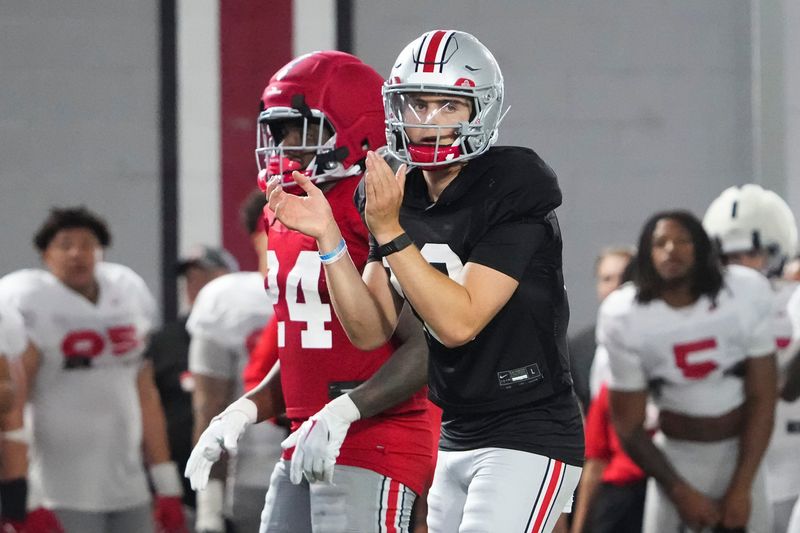 Ohio State quarterback Julian Sayin