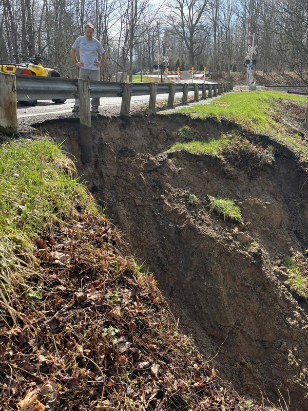 A culvert under Seasons Road in Streetsboro collapsed over the past week, causing the roadway to also collapse. Streetsboro Mayor Glenn Broska said a section of the road will be closed for potentially as long as 60 to 90 days.