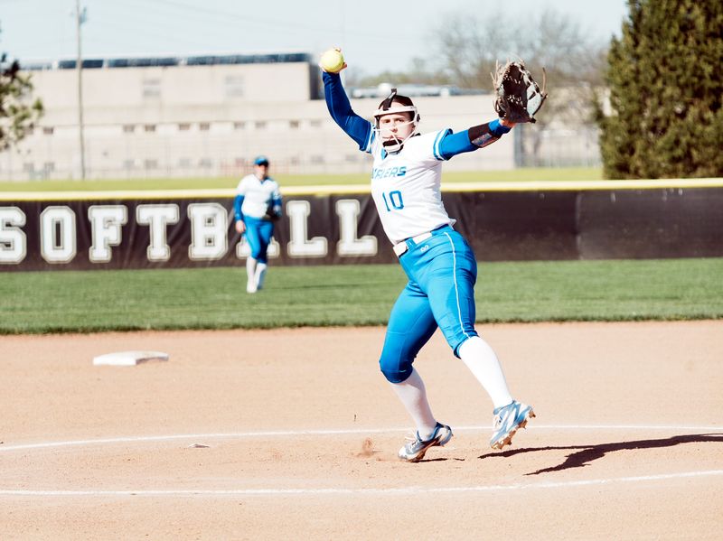 Chillicothe's CJ Rittinger pitches in a 9-1 win over Unioto on April 7, 2026, at Unioto HIgh School. Rittinger recorded 17 strikeouts.
