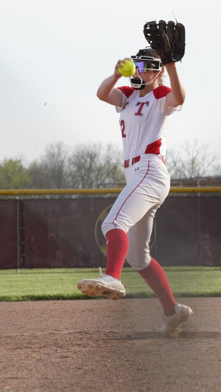 Talawanda freshman Bea Yerigan played a major role in the Brave's win over Tri-Village.