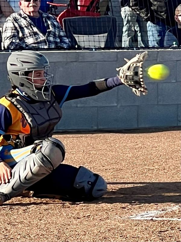 River Valley softball catcher Samantha Woods had a big week at the plate in helping the Vikings to a second straight MOAC title.