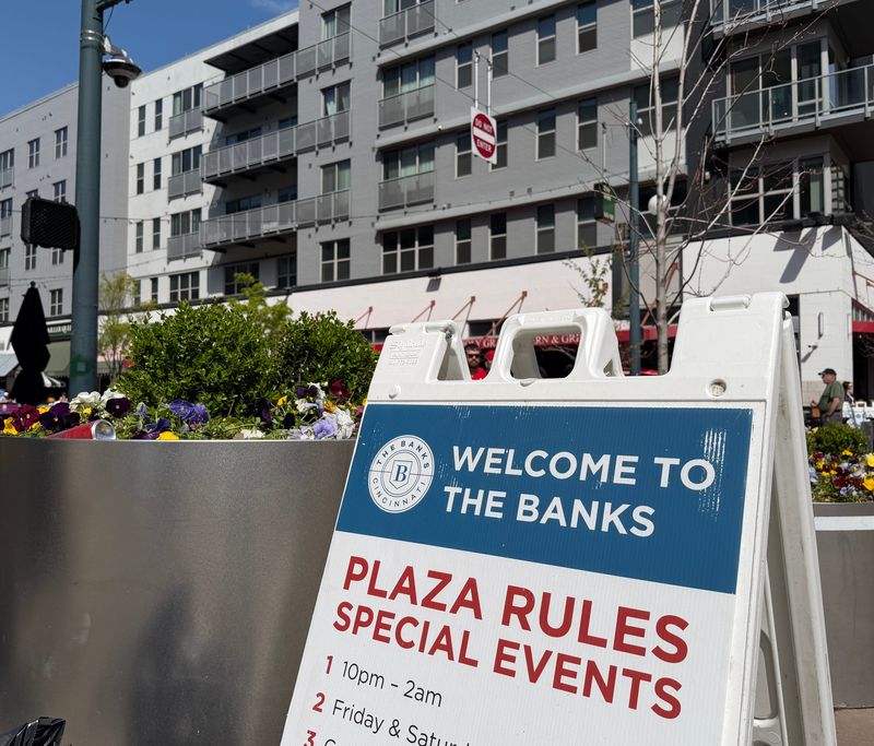 The Banks is resuming its age restrictions on Friday and Saturday evenings, allowing only those 21 and older into the plaza on Freedom Way.