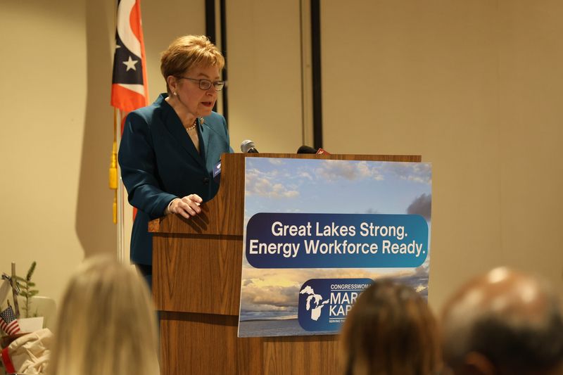 Congresswoman Marcy Kaptur, D-Toledo, made the announcement of $20 million in funding from the Department of Energy for the new Nuclear Reactor Safety Training and Workforce Development program at the Davis-Besse Nuclear Power Plant.
