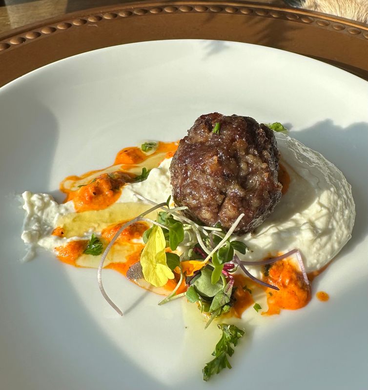 Starting off with camel kafta (meatball) made for an interesting experience at the wild game dinner at Craft Bistro & Lounge. April 14, 2026.