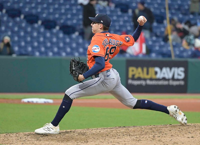 Clear Fork grad AJ Blubaugh led his Houston Astros to Progressive Field to take on the Cleveland Guardians on Monday, April 20, 2026.