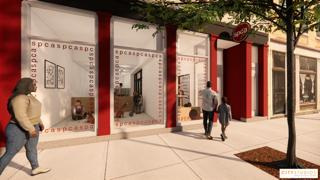 A rendering of SPCA Cincinnati's planned new adoption center in Over-the-Rhine slated to open in fall of 2026.