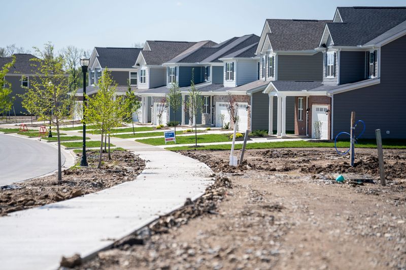 The Addison Farms development off US 23 in Delaware, where townhomes, single-story apartments and single-family homes are currently being built.